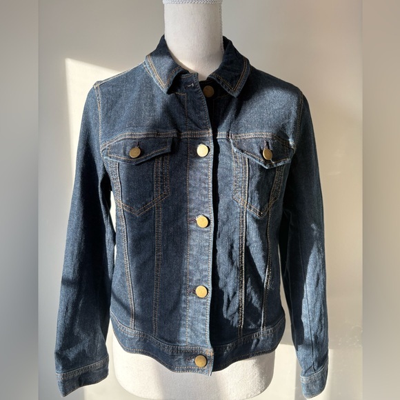 OPAQUE.CLIP Jackets & Blazers - OPAQUE.CLIP Dark Denim Jean Jacket Japanese 40/L Button Front